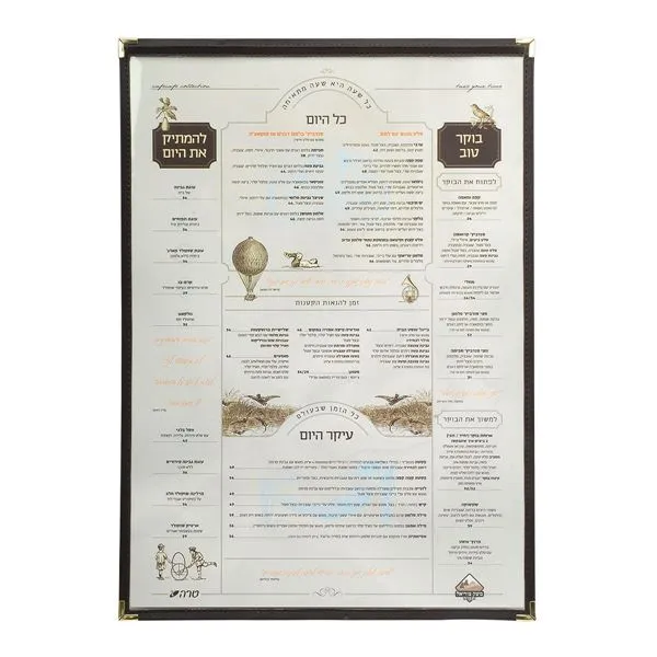 Shugon Double Sided A3 menymappe mørk brun gjennomsiktig