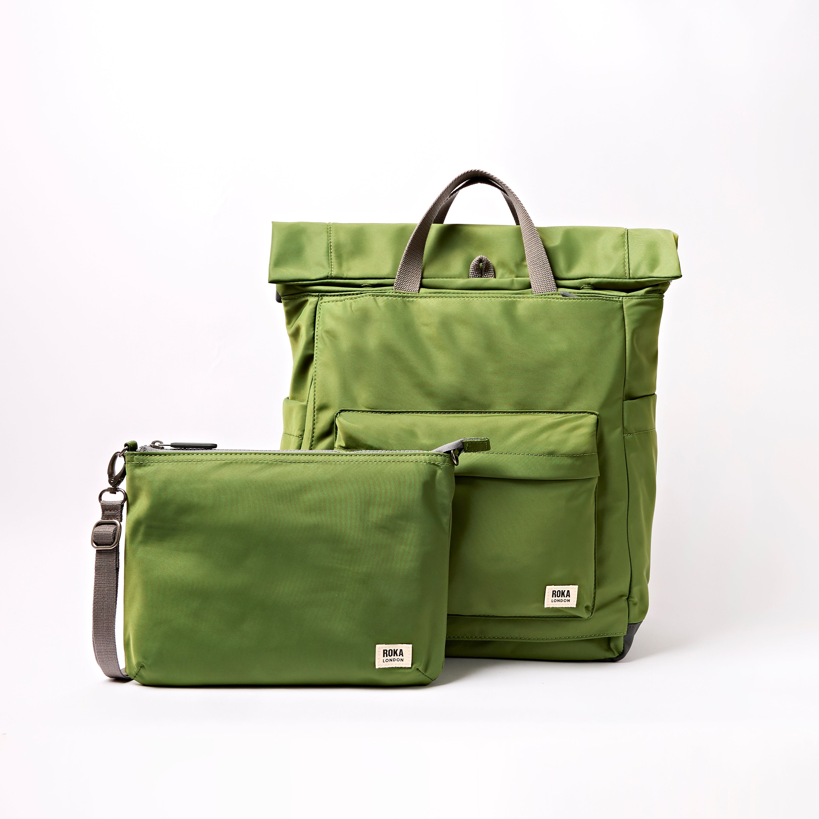 Roka London Primrose stellebag Avocado Large 4-i-1 ryggsekk