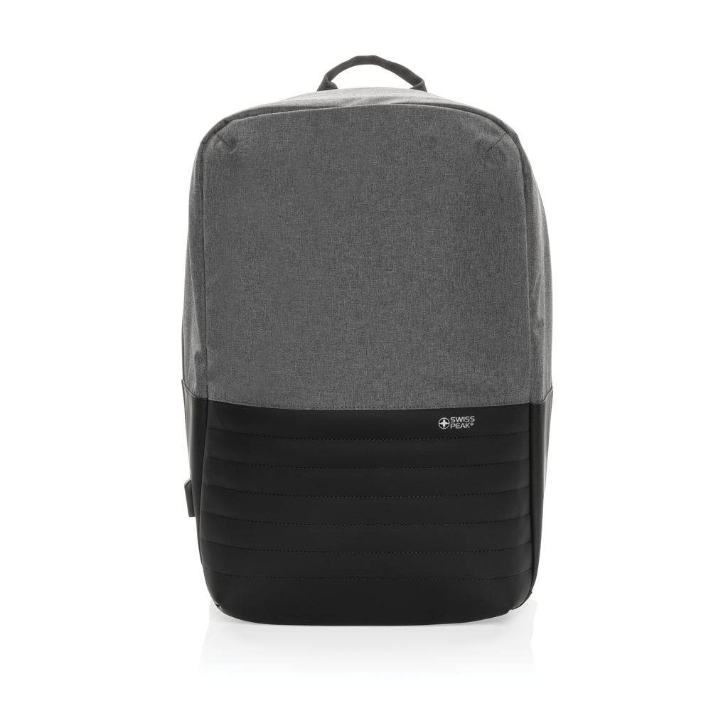 Swiss Peak AWARE laptopryggsekk grå 15,6" RFID