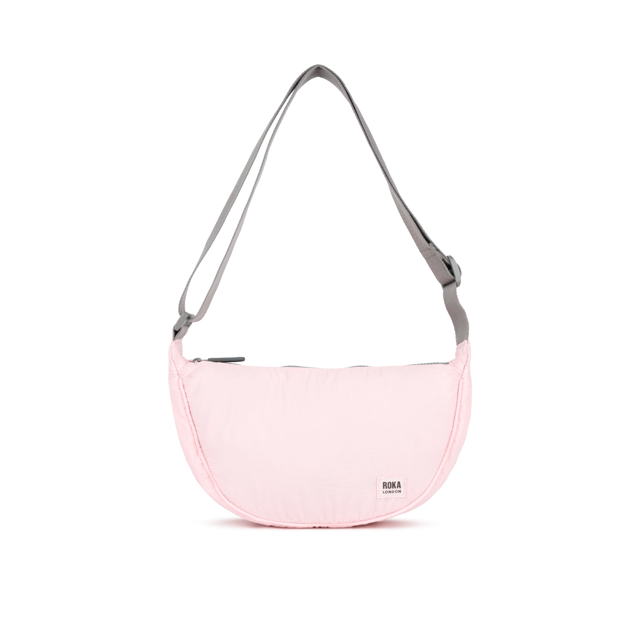 Roka London Farringdon halvmåneveske 4,2L Seashell puffy