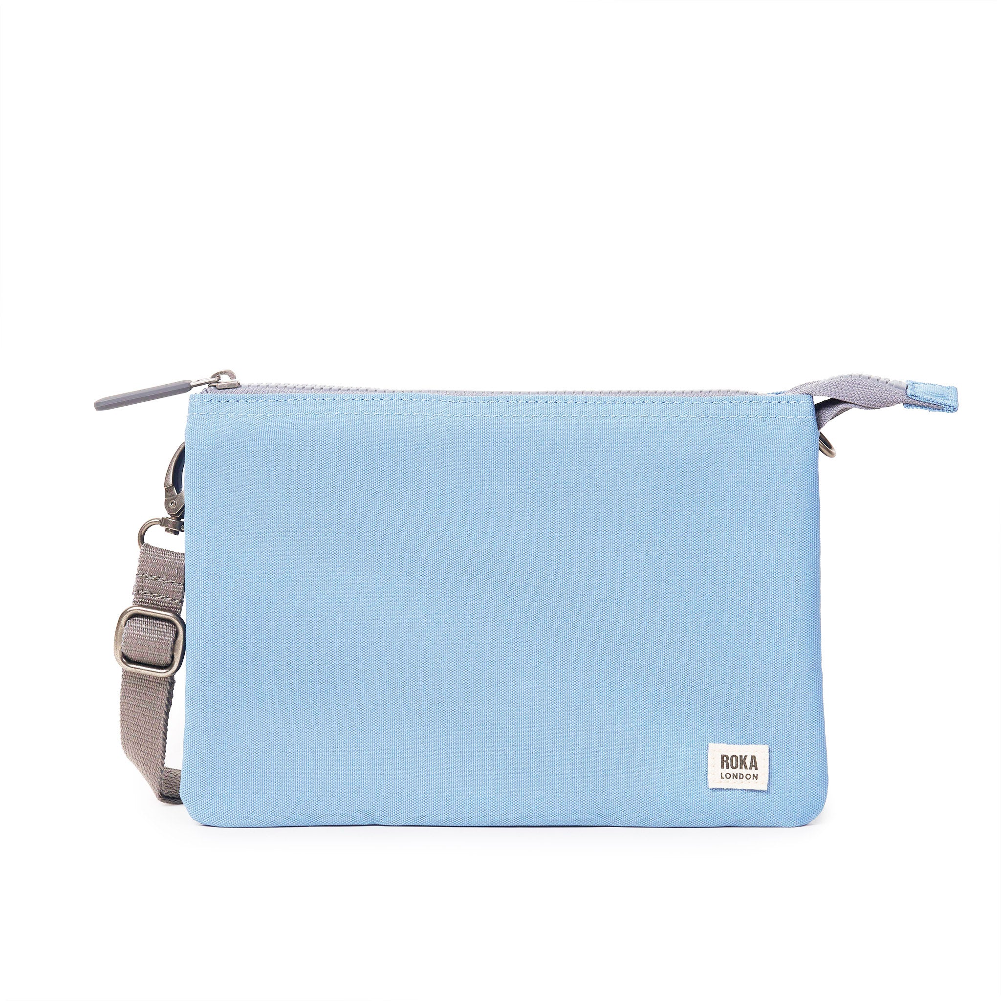 Roka London Carnaby Crossbody lommebokveske retro blue XL vanntett