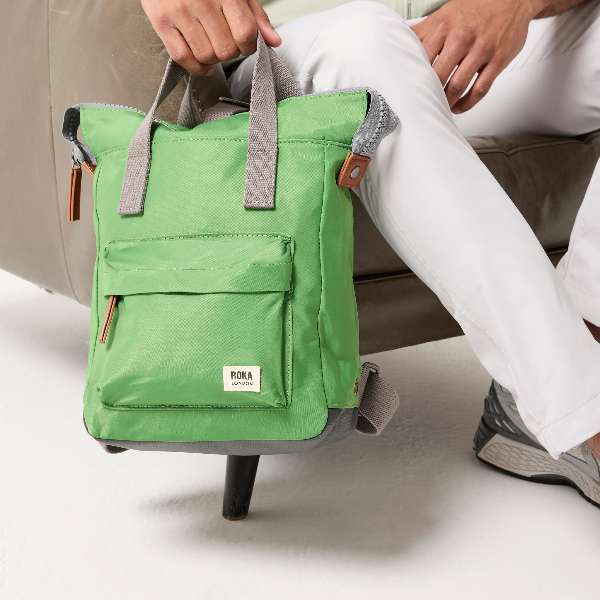 Roka London Bantry Online Lime ryggsekk Small 7,4L