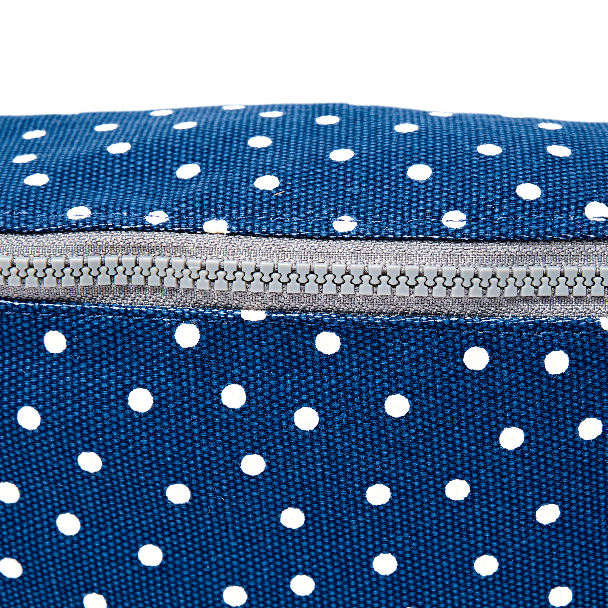 Roka London Mill Hill Small mageveske Navy Polka bomull