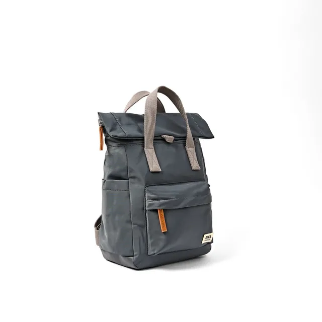 Roka London Canfield Roll Top ryggsekk Medium Beluga 16,4 l