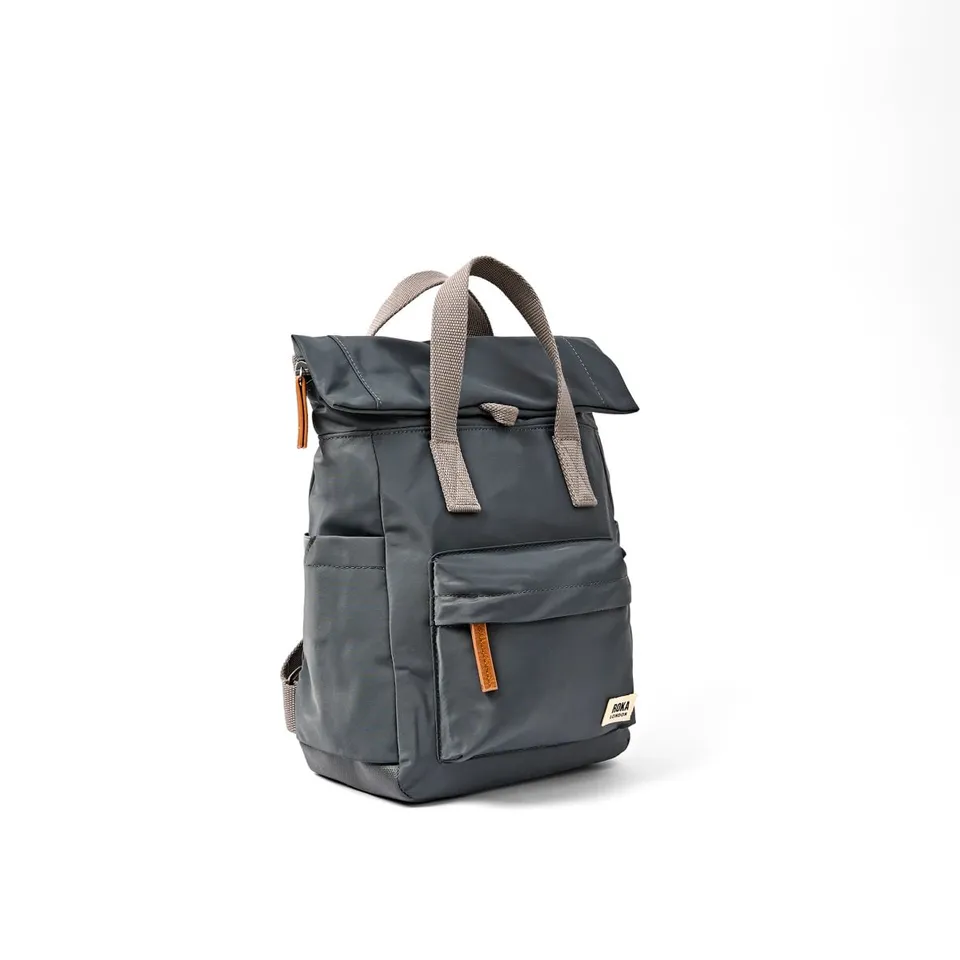 Roka London Canfield Roll Top ryggsekk Medium Beluga 16,4 l