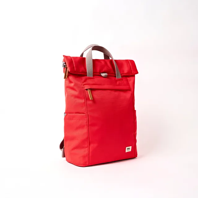 Roka London Finchley ryggsekk scarlet medium roll-top