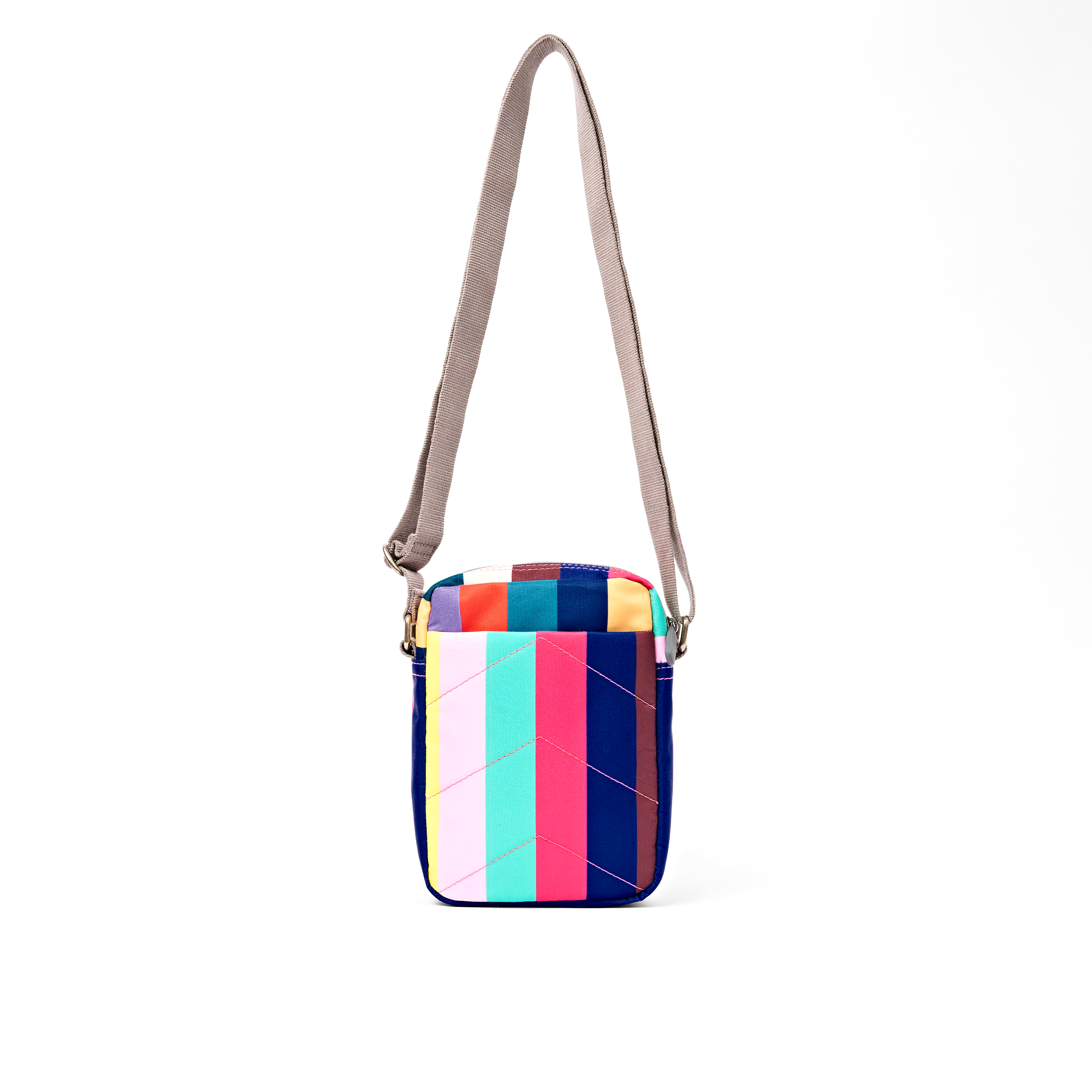 Roka London Bond Pocket crossbody wide multi stripe 1,5 L
