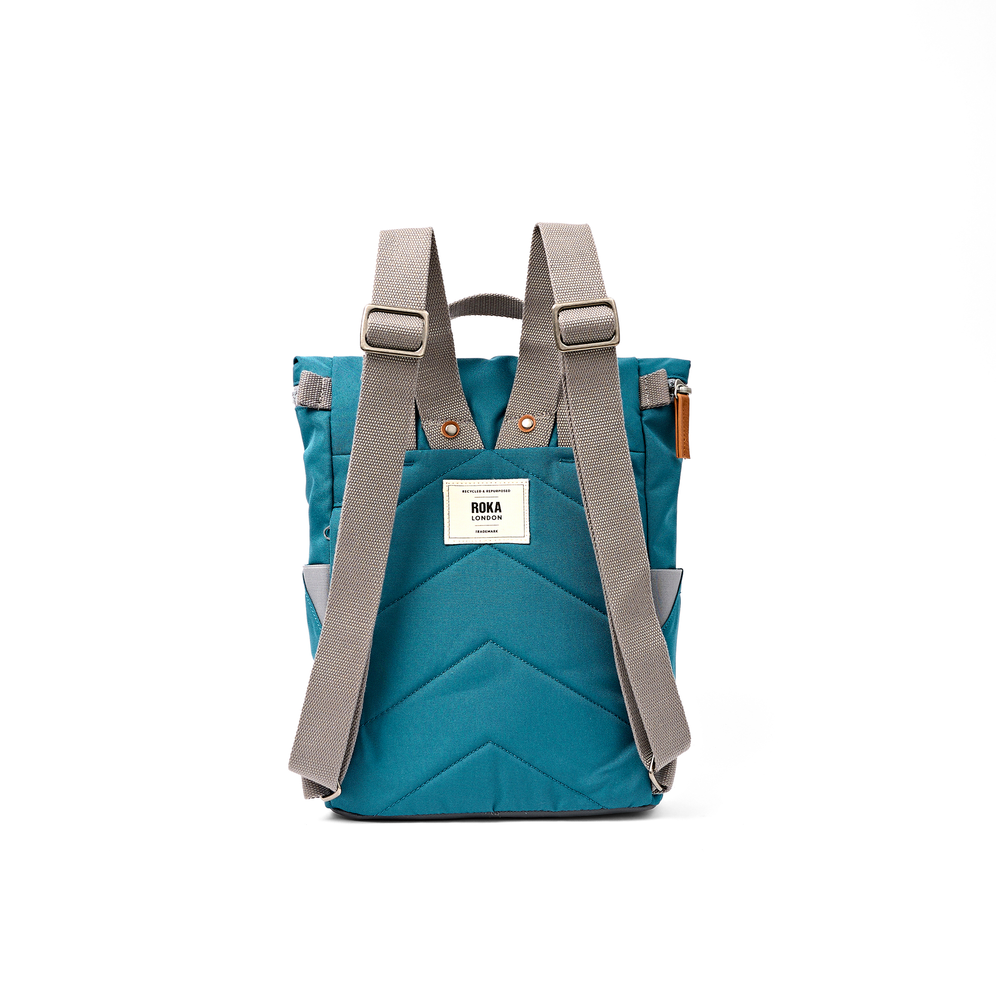 Roka London Finchley ryggsekk Deep Teal rulltopp